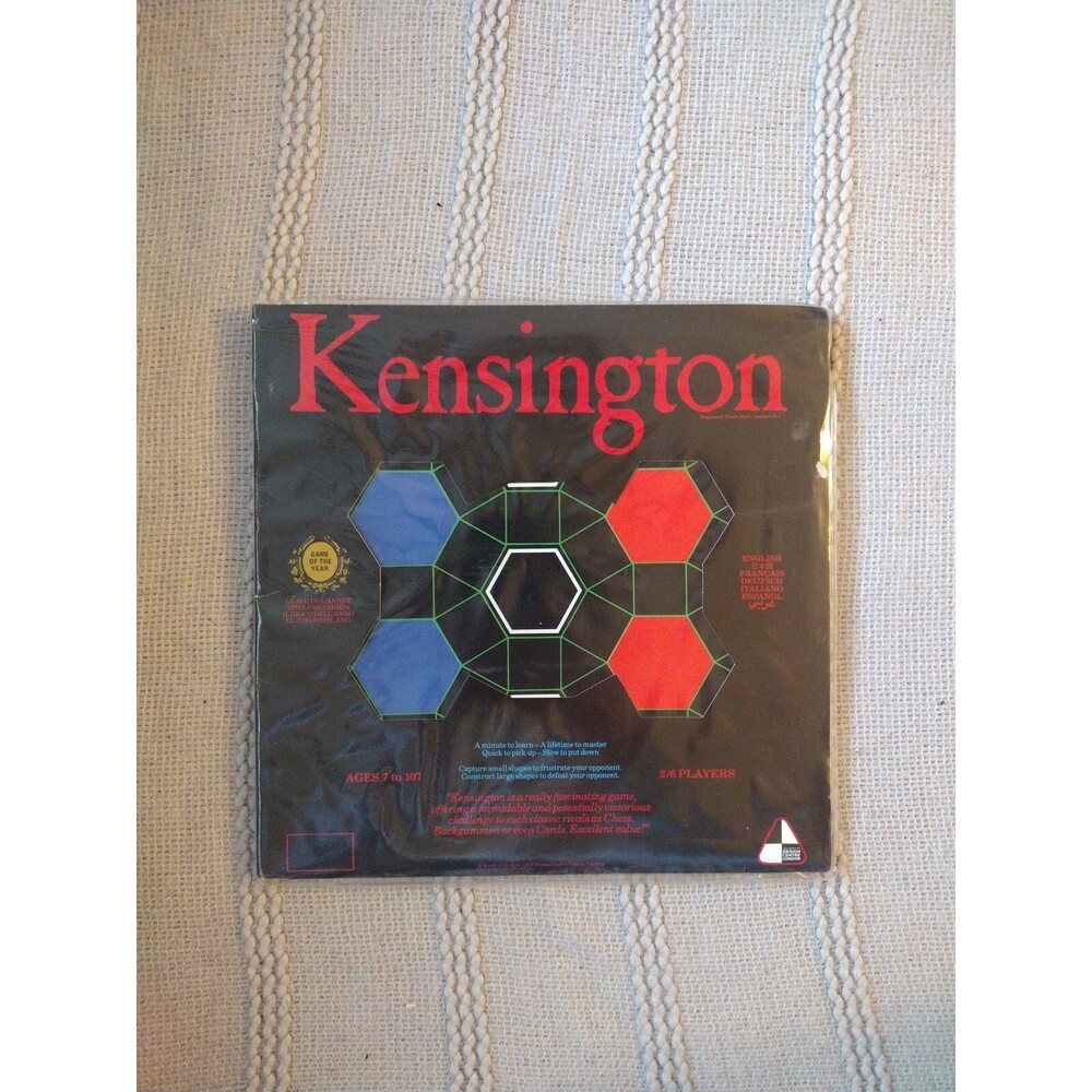 Kensington Board Game 1979 Vintage Complete Stragety Skill Game 2-6 Players